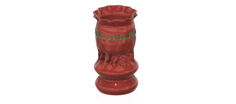vase cup pot jug vessel spring forest for 3d-print or cnc