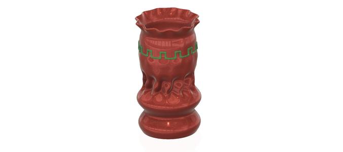 vase cup pot jug vessel spring forest for 3d-print or cnc