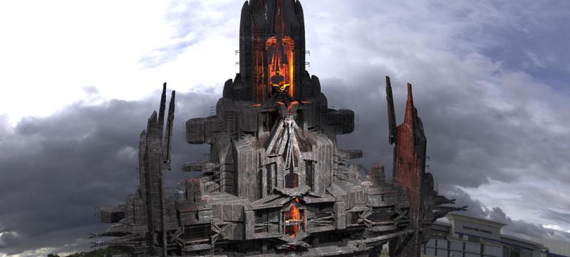 Cyberpunk Dark Lord Towers Kitbash 5