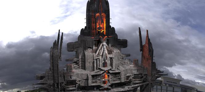 Cyberpunk Dark Lord Towers Kitbash 5