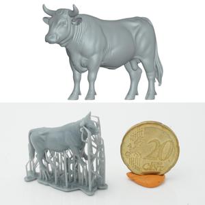 Bull Figure 01 – h0 scaled Animal Miniature (1/87 pre-supported)