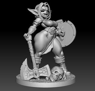 Supportless goblin girl 02