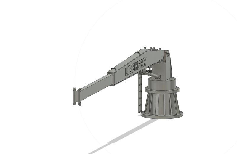 Telescopic ship crane Telescopic SCHIFFSKRAN