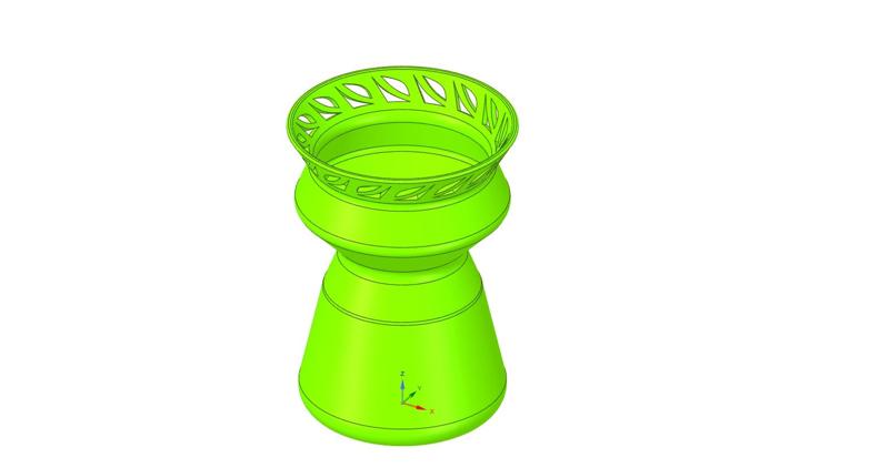 style vase cup vessel v47 for 3d-print or cnc