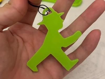 ampelmaennchen keychain