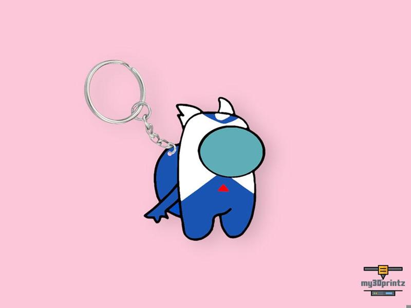 Among Us X Latios Keychain