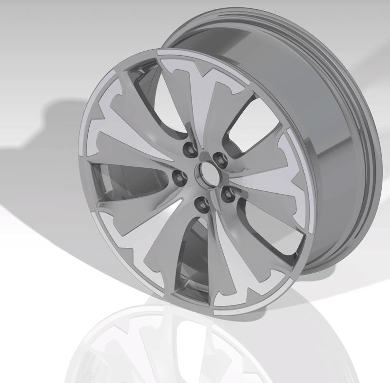 Tesla Rim Wheel Model Concept