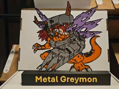 Digimon - Metal Greymon Display!