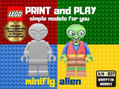 lego alien minifig