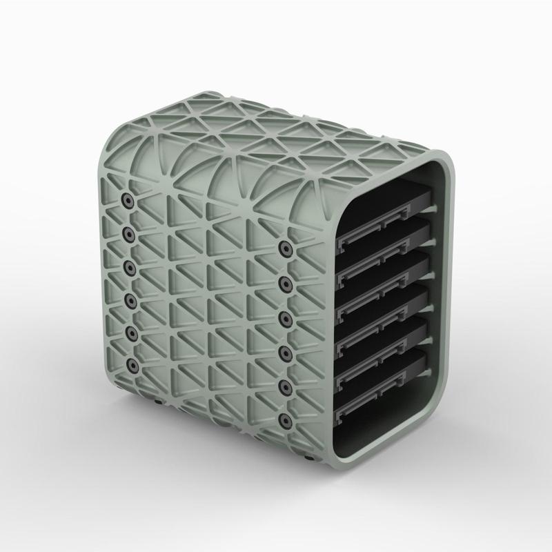 Aero Space Hard Drive Enclosure - SSD - 6 Drive