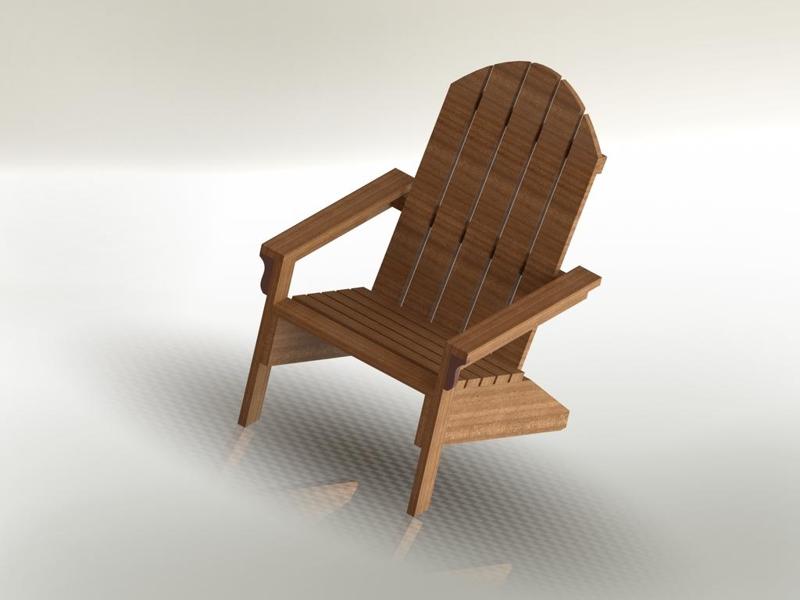 Adirondack chair. 