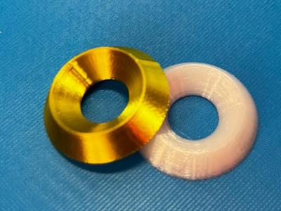 NFE27-619 Countersunk Washers (PLA & TPU profiles)