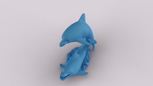 Dancing Dolphins Sculpture