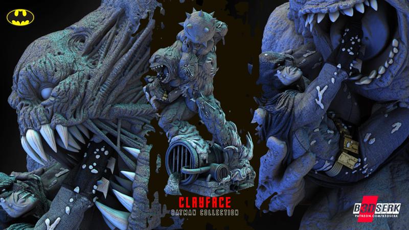 B3DSERK June term 2023: Clayface Sculpture 1/6 ready for printing