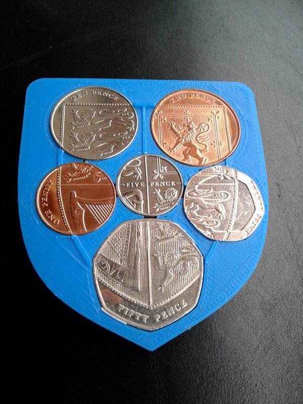 English coins - Royal shield of arms