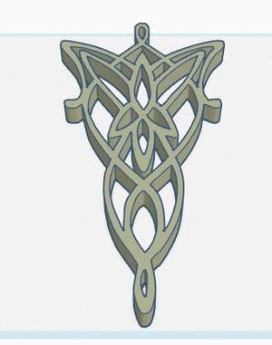 Lord Of the Rings Necklace Pendant Arwen Butterfly Charm