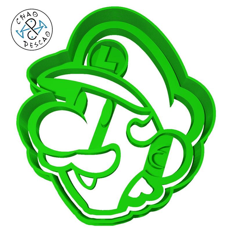 Luigi - Mario Bros. - Cookie Cutter - Fondant - Polymer Clay
