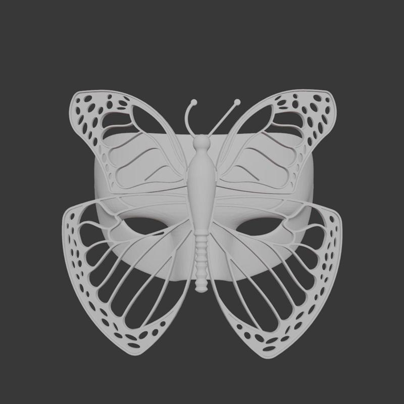 Butterfly Mask – Elegant 3D Printable