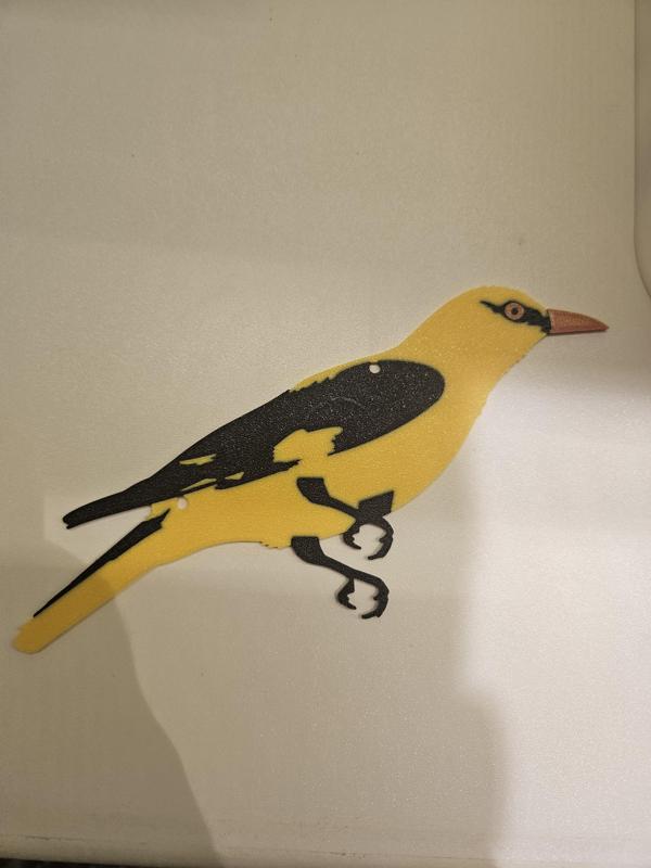 Golden Oriole Hunting Decoy with Hanging Holes