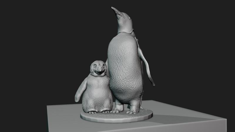 penguin and chick stl