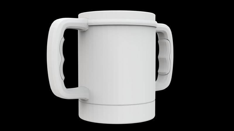 Dual-Handle Pint Holder 3D Printable Cup Cozy