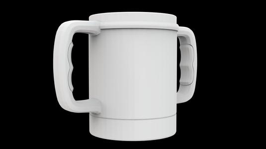 Dual-Handle Pint Holder 3D Printable Cup Cozy
