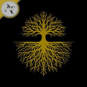Tree with roots - Silhouette - 2D Wall Art Decor