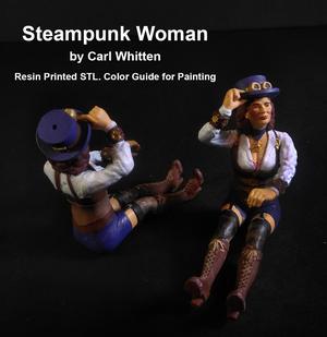 Steampunk Woman by Carl Whitten