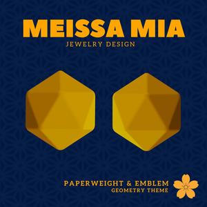 Twenty Faces of Balance – 3D Print File for Icosahedron Paperweight - Icosahedron Platonic solid - Icosahedron Paperweight  - Water Home Decoration