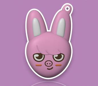 PIG/RABBIT HYBRID KEYCHAIN - DWAEKKI SKZOO