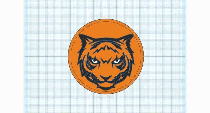 Waynesville R-VI Tiger logo v1