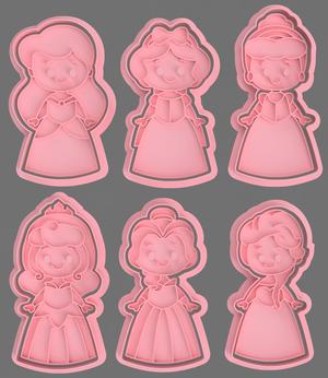 DISNEY PRINCESS CUTTERS FOR COOKIES AND FONDANT