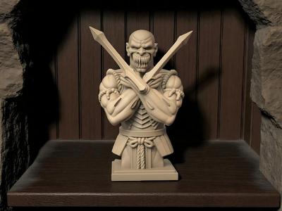 Baraka Bust Mortal Kombat – Digital 3D Printable Figure