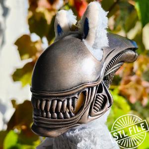 Xenomorph  helmet for Labubu