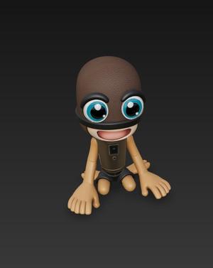 Mic Sahur Anime style