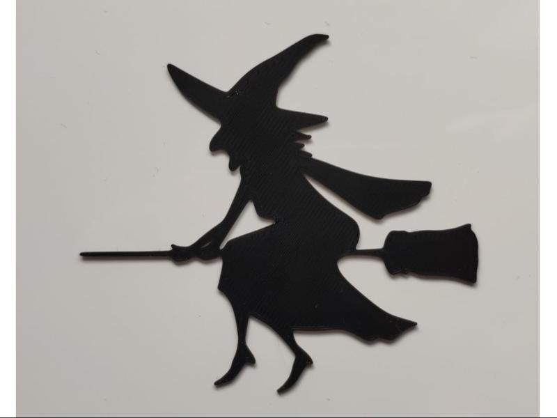 Halloween decoration - witch sticker
