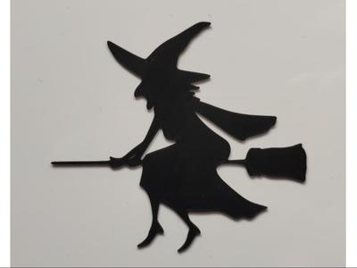 Halloween decoration - witch sticker