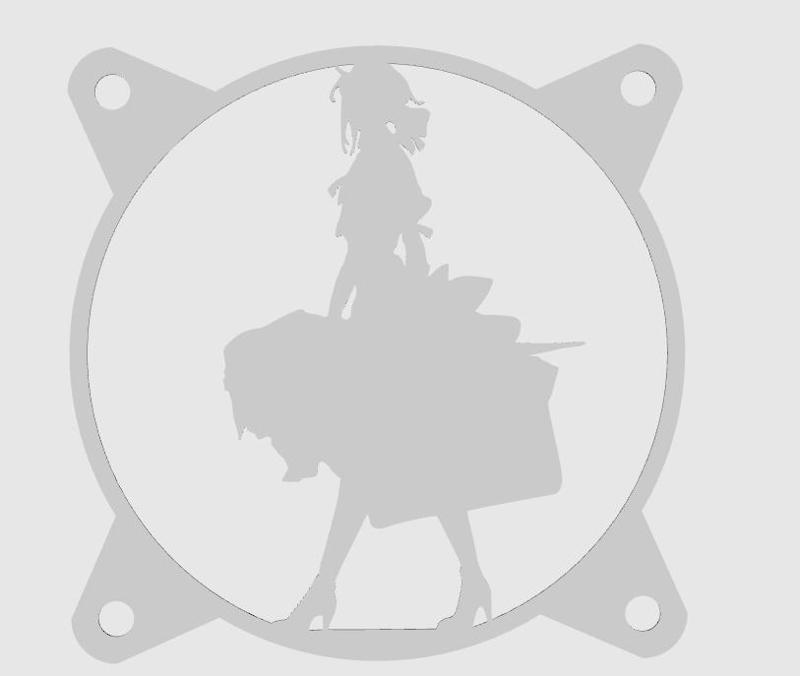 FAN COVER Violet evergarden anime CUBIERTA DE VENTILADOR FAN GRILL 120MM