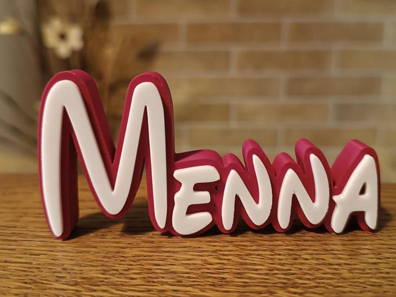 Menna Disney Name Sign Decorated Room child Birth