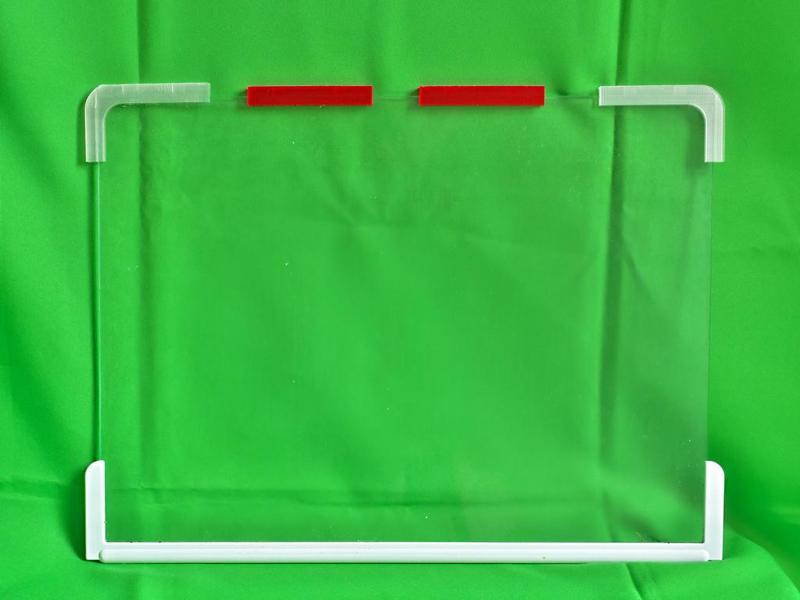 Edging for 4 mm thick glass shelf