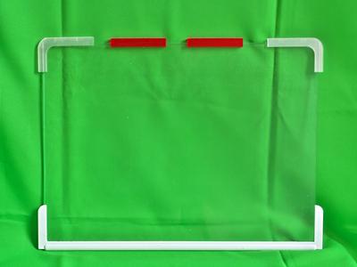 Edging for 4 mm thick glass shelf