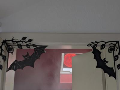 Spooky Halloween Planter Corners
