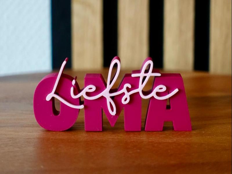 Word image - Dearest grandma (Dutch)