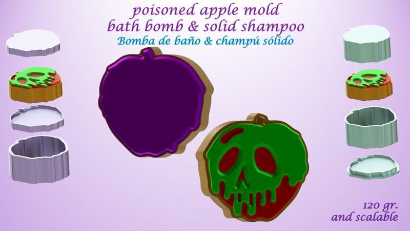 poisoned apple MOLD: BATH BOMB, SOLID SHAMPOO
