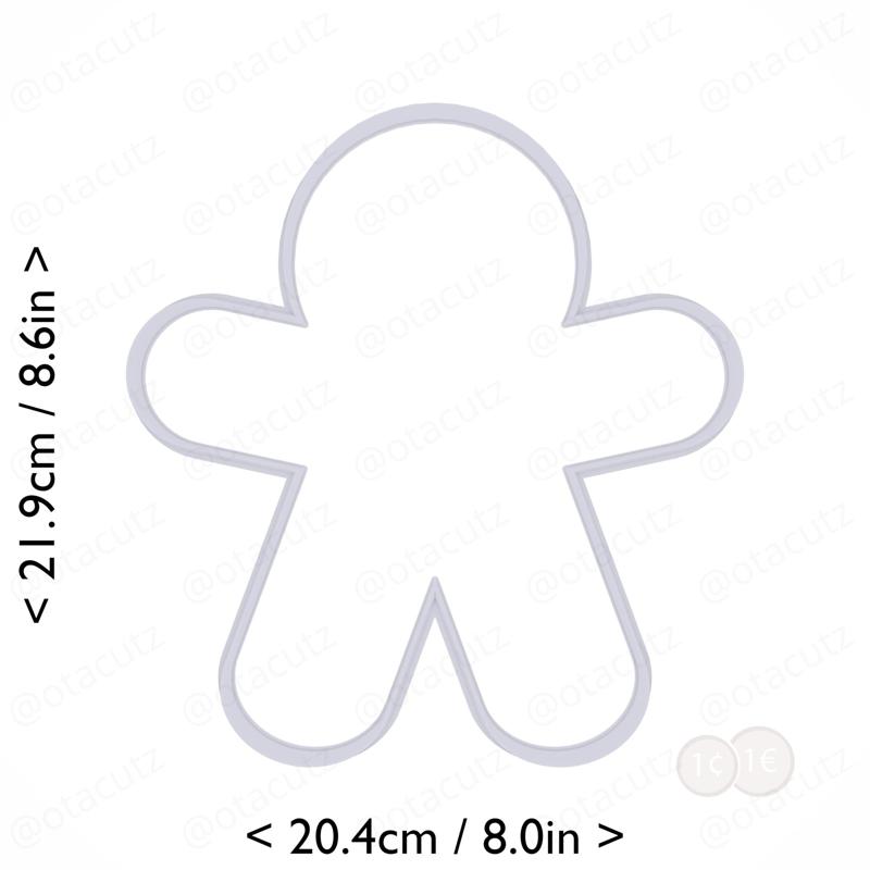 Gingerbread Man Cookie Cutter 8.25in / 21cm