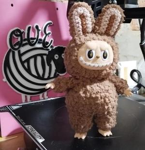 Labubu articulated face to be assembled -plush, crochet, etc-.