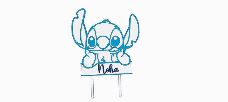 Stitch cake Topper noha