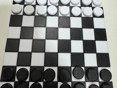 Checkers and Chessboard