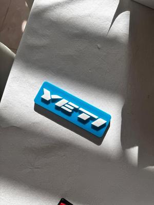 yeti Bicycle Company Sign – 3D Printable Wall Art / Shop Décor - multi color NO AMS!!!!