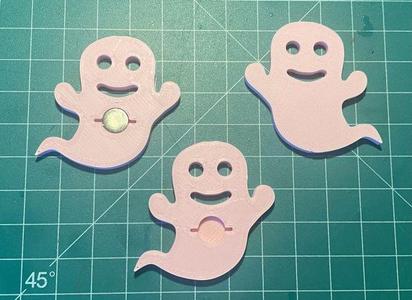 Happy Ghost Fridge Magnet